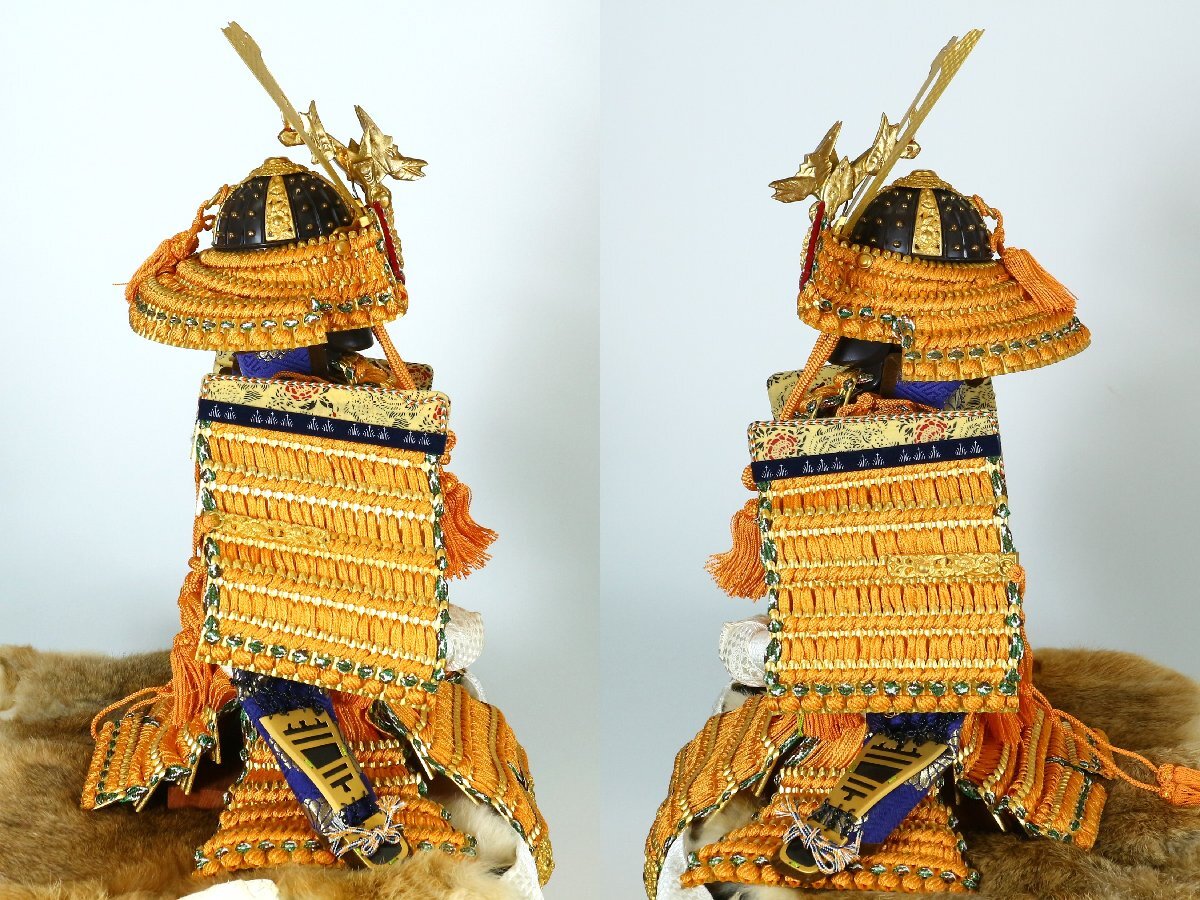 京都 豊泉 作 緋威金箔押小札 大鎧 兜飾り 鎧飾り 端午の節句 五 京都 豊泉 作 緋威金箔押小札 大鎧 兜飾り 鎧飾り 端午の節句 五