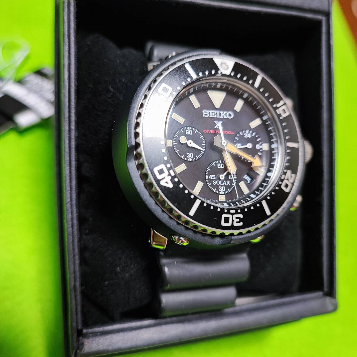 中古SEIKO セイコー PROSPEX プロスペックス ソーラー メンズ 腕時計 SBDL041 ダイバースキューバ LOWERCASE プロデュース 限定モデルの画像2