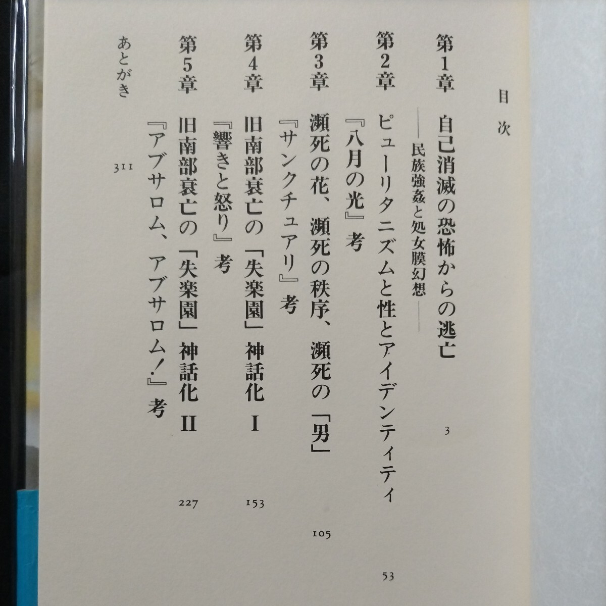 民族強姦と処女膜幻想　日本近代・アメリカ南部・フォークナー　寺沢みずほ　南北戦争　八月の光　サンクチュアリ　アブサロム_画像3