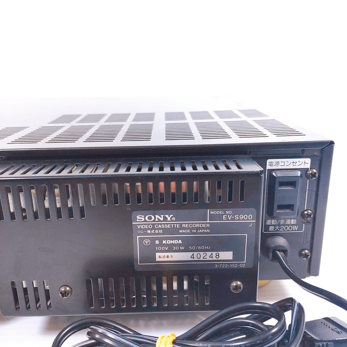 SONY EV-S900 Hi8 8ミリビデオデッキ　通電確認済み_画像6