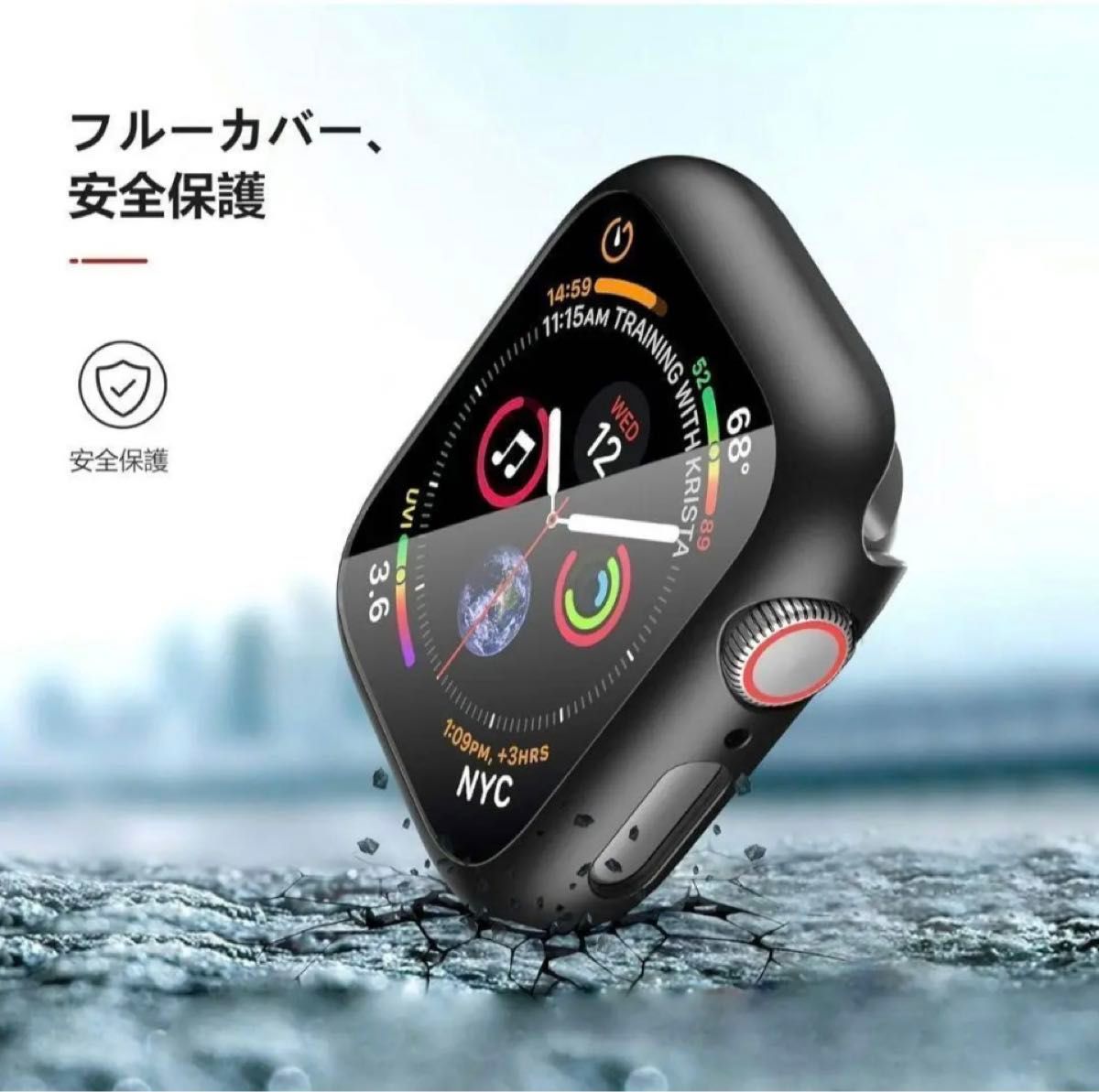 ★アップルウォッチ★カバー ★44㎜ ★Applewatch ★ケース ★バンド★ ホワイト★韓国★アップルウォッチケース★