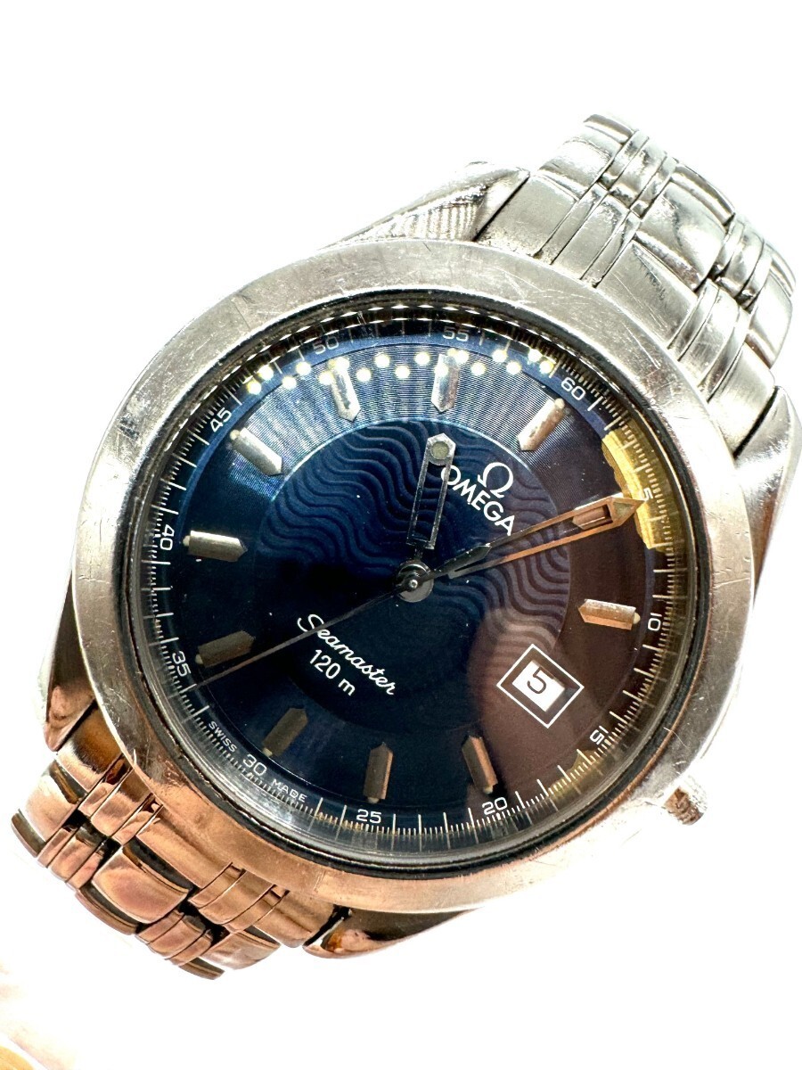 『OMEGA オメガ 2511.81 シーマスター 120ｍ ブルー系 クオーツ 腕時計 メンズウォッチ【中古】』