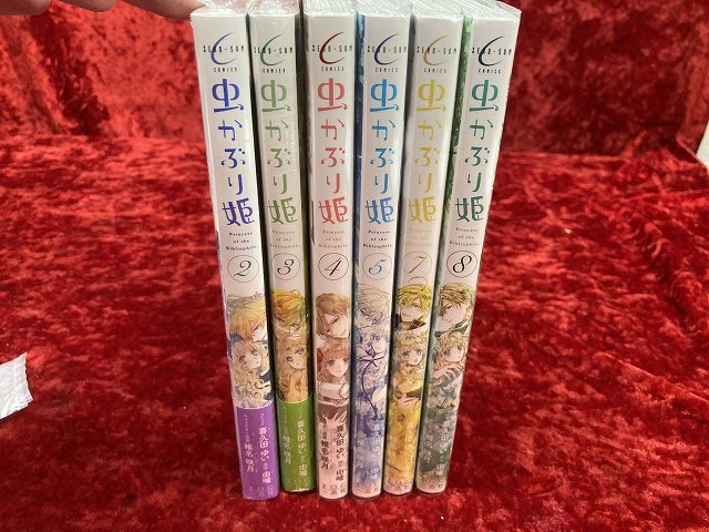 03-21-976 ◎BE 漫画 コミック 虫かぶり姫 2.3.4.5.7.8巻 まとめ売り 6冊セット 中古品 の画像1