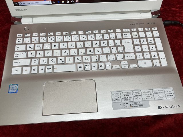 03-26-105 *SS laptop Toshiba Dynabook windows10 T55/GG PC used 