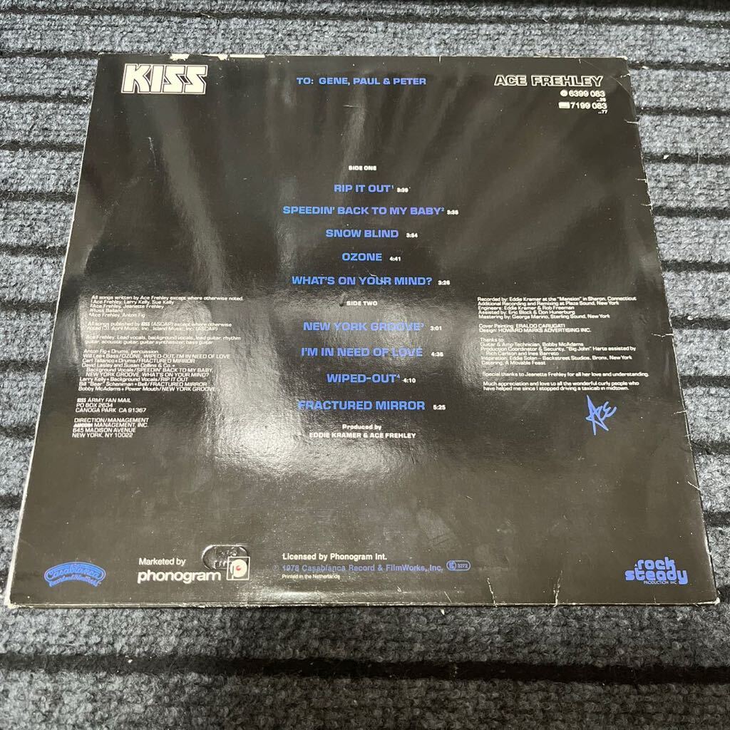 LP KISS エースフレーリーソロアルバム　オランダ盤_画像2
