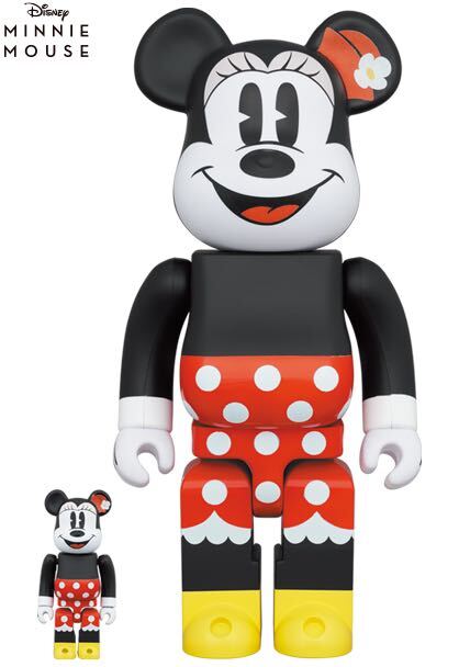 BE@RBRICK MINNIE MOUSE 100％ & 400％ medicom toy ベアブリック ミニーマウス メディコムトイ Disney ディズニー ミッキーマウス mickey