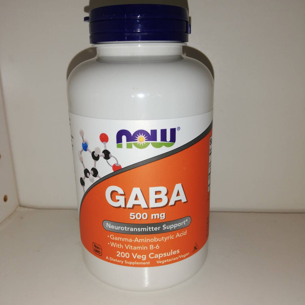 GABA 500mg vitamin B6 combination 200 Capsule high capacity gyabaNOW Foodsnauf-z[ new goods * including carriage ]