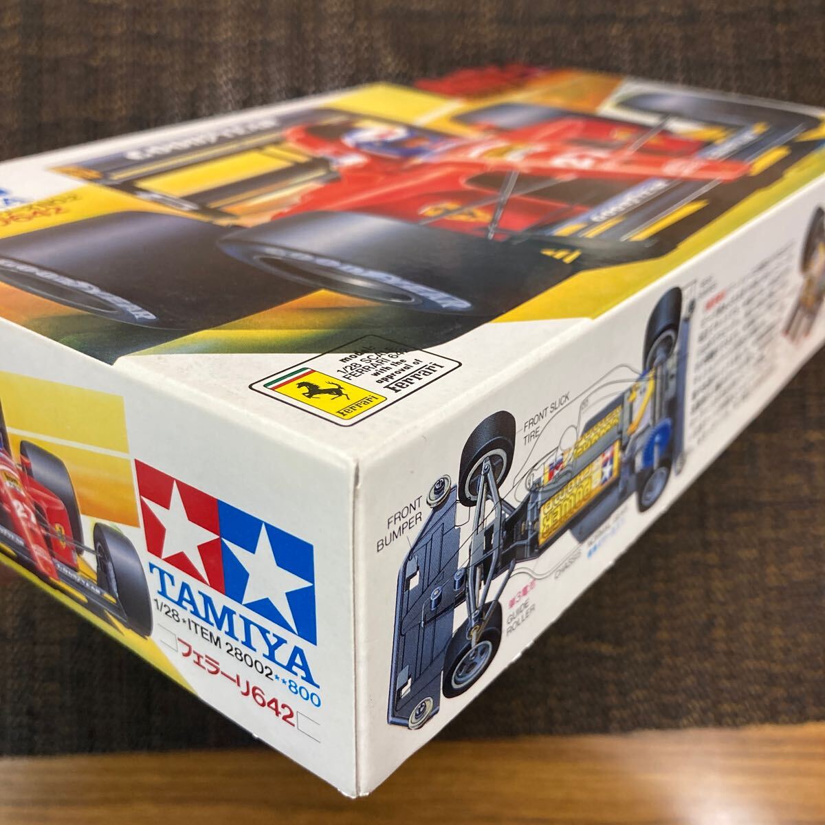 1/28　ミニF-1シリーズNo.2　フェラーリ642　未使用・未組立　TAMIYA　当時物　プラモデル　ミニ四駆_画像2