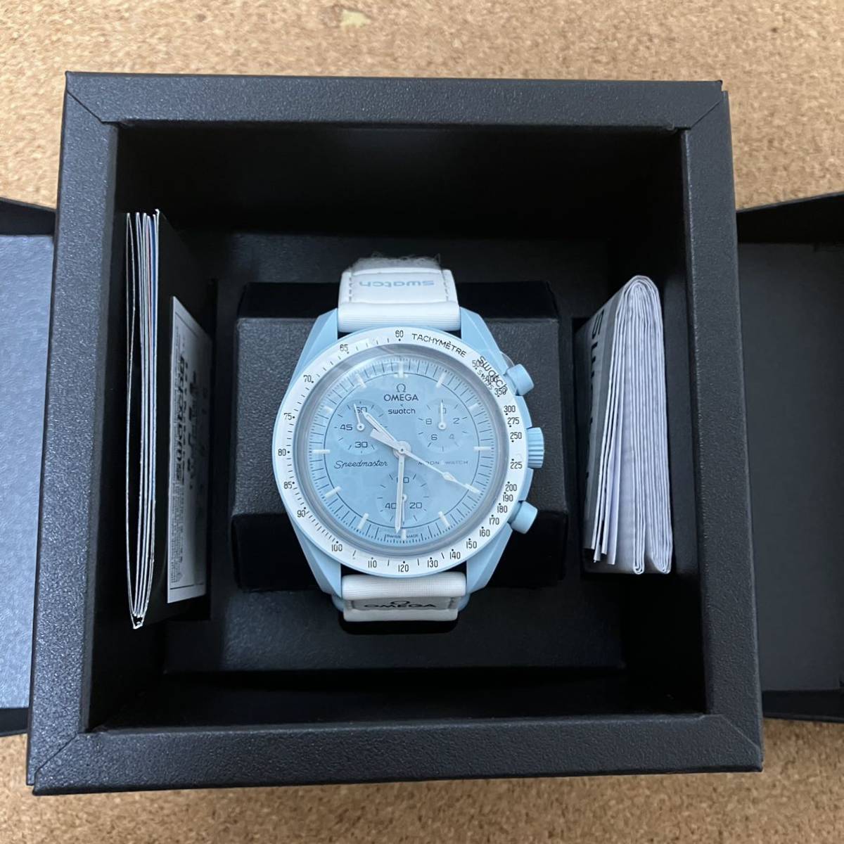 オメガ ムーンスウォッチ ウラヌス 水色 OMEGA URANUS 1度着用美品 送料込み オメガ ムーンスウォッチ ウラヌス 水色 OMEGA URANUS 1度着用美品 送料込み