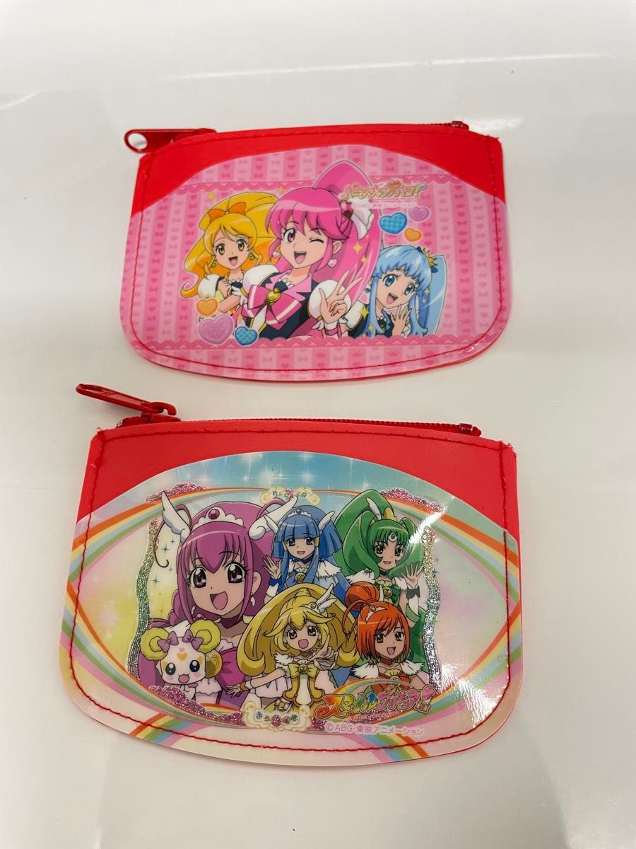 スマイルプリキュア   ハピネスチャージプリキュア　古銭入れ　コインケース　財布　2個セット