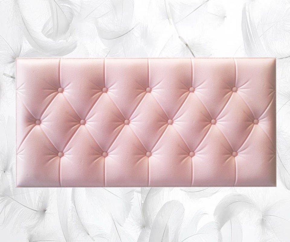 【10枚】極厚2cm高級 3D クッション 壁 シール キルティングレザー調×ピンク 糊付き リメイク 耐水 抗菌 DIY