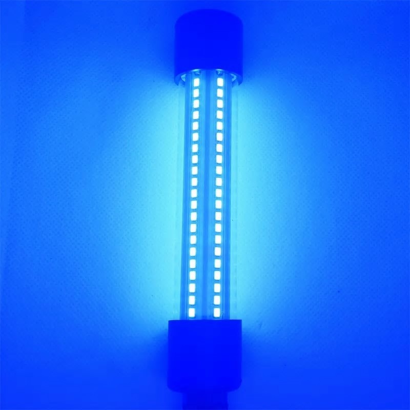 126LED 集魚灯 水中ライト (ブルー) DC12V 5ｍコード付　大型クリップ搭載_画像3