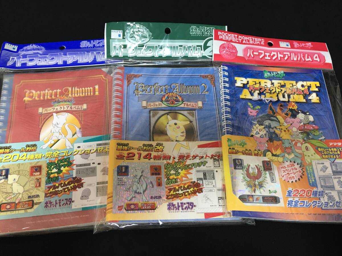 アマダ ポケットモンスター ポケモン 最強シール烈伝 パーフェクトアルバム 3点セット ミュウ ミュウツー ホウオウ|代購幫