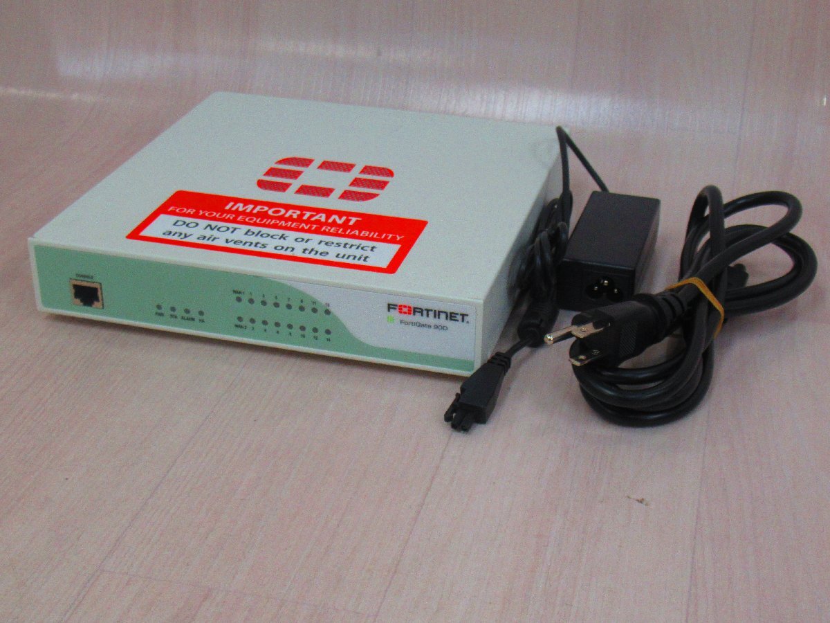 Ω XY 14995# 保証有 Fortinet【 FG-90D 】FortiGate-90D UTM ライセンス期限切れ 領収書発行可