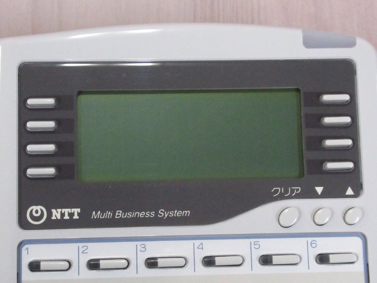 ▲YA 7038 保証有 キレイめ NTT 12ボタンバス電話機 MBS-12LTEL-(2)・祝10000！取引突破！_画像4