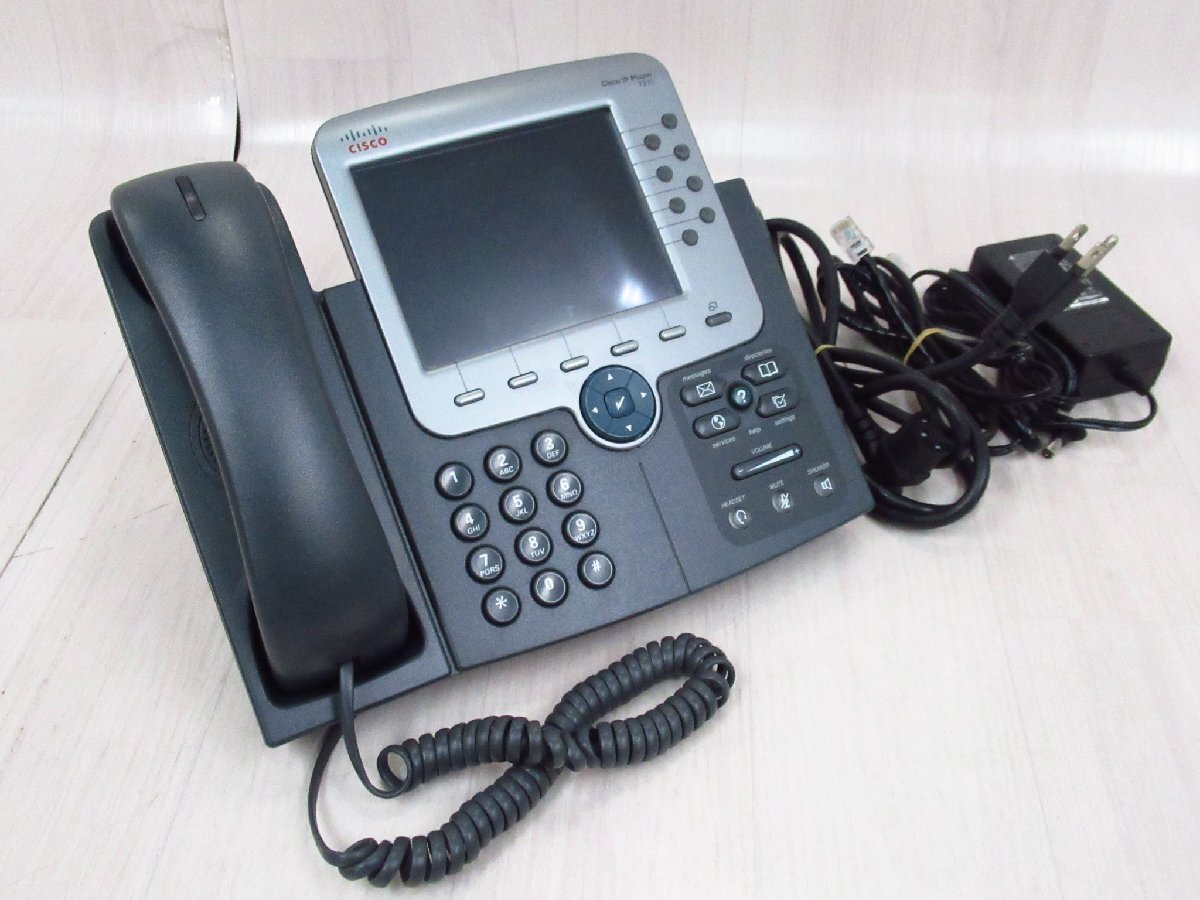 ▲Ω PA 542 保証有 シスコ Cisco Unified IP Phone CP-7975G AC付・祝10000!取引突破!