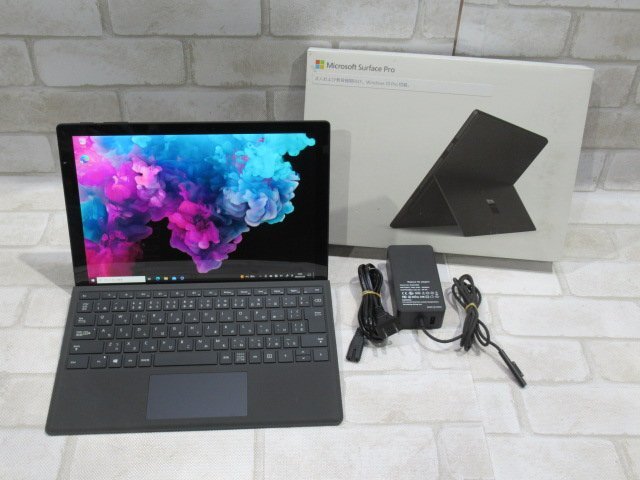 01008 Ω 新TNPC 0074m 保証有 MicroSoft Surface Pro 6 Model:1796 【 Win10 Home / i5-8350U / 8.00GB / SSD:256GB 】箱付の画像1