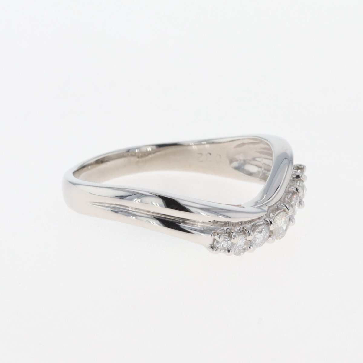 メレダイヤ デザインリング プラチナ 指輪 リング 19.5号 Pt900 ダイヤモンド メンズ 【中古】_バイセル 14157_8
