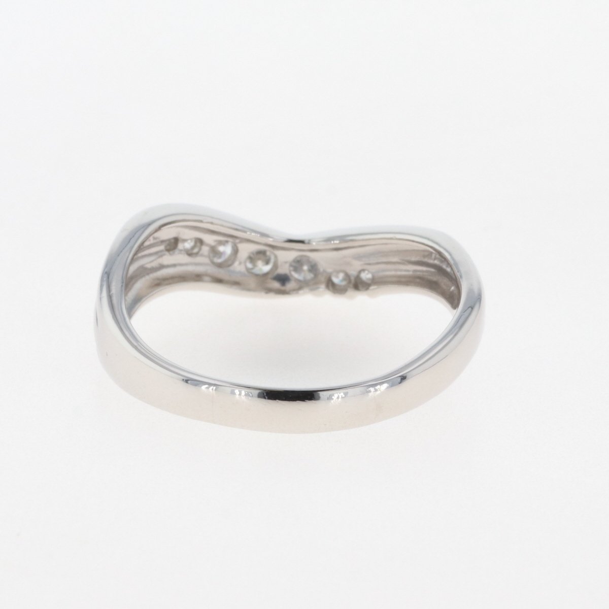 メレダイヤ デザインリング プラチナ 指輪 リング 19.5号 Pt900 ダイヤモンド メンズ 【中古】_バイセル 14157_5