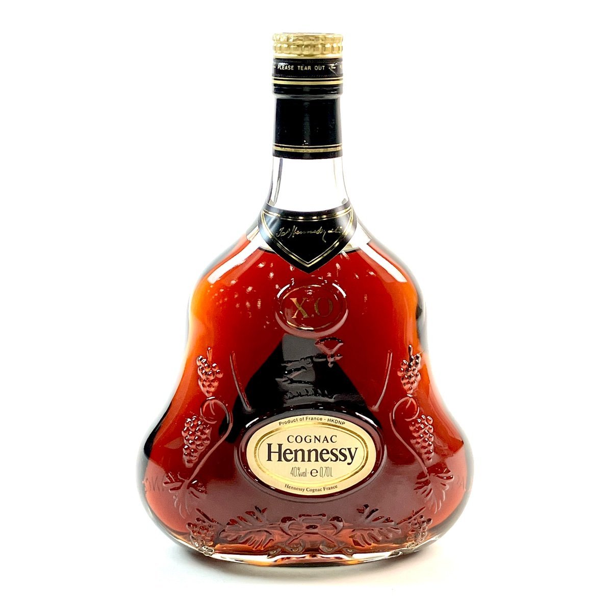 ヘネシー Hennessy XO 金キャップ クリアボトル 700ml ブランデー コニャック 【古酒】の画像1