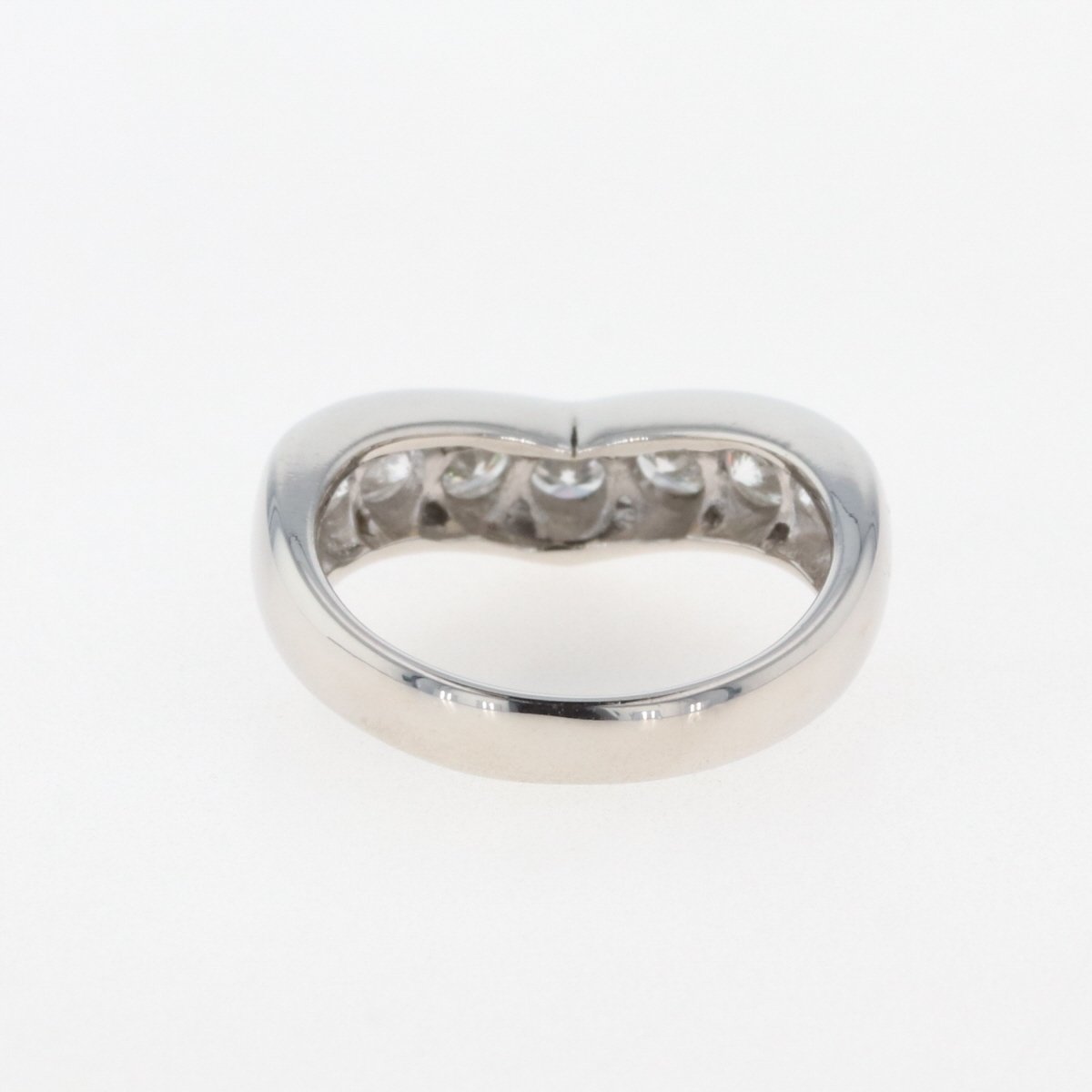 メレダイヤ デザインリング プラチナ 指輪 リング 4号 Pt900 ダイヤモンド レディース 【中古】_バイセル 14157_5