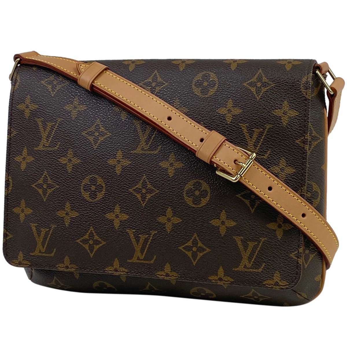 ルイ・ヴィトン Louis Vuitton ミュゼット タンゴ ショート 肩掛け ショルダーバッグ モノグラム ブラウン M51257 レディース 【中古】