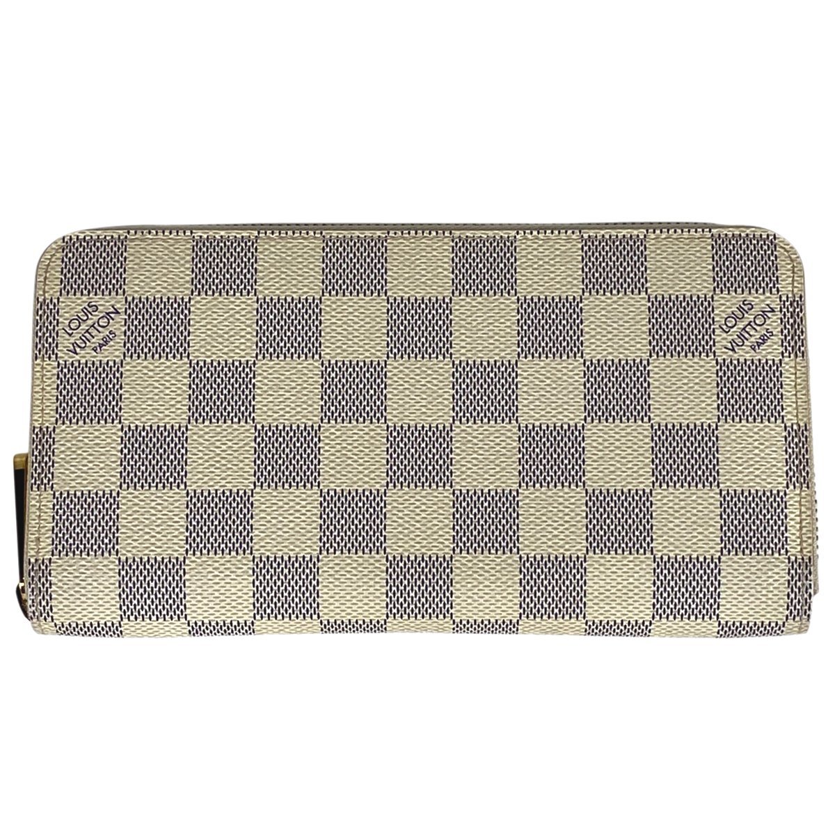 ルイ・ヴィトン Louis Vuitton ジッピー ウォレット ラウンドジップ ラウンドファスナー 長財布 ダミエアズール ホワイト N60019 中古_バイセル 14182_1