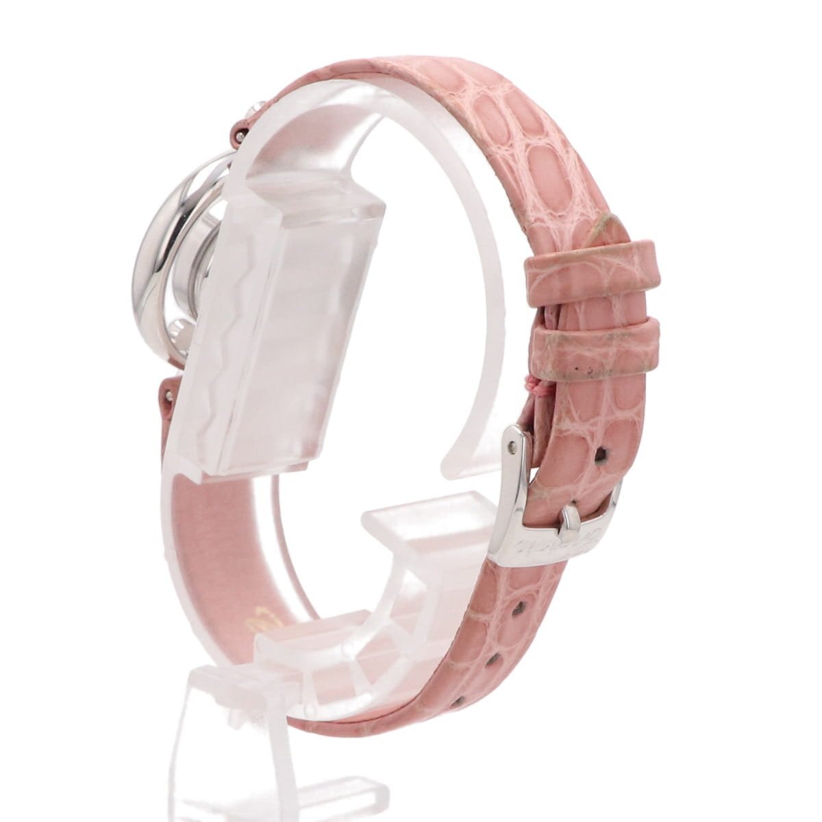  Chopard Chopard happy бриллиант 20/3929 наручные часы WG кожа бриллиант кварц Pink Lady -s[ б/у ]