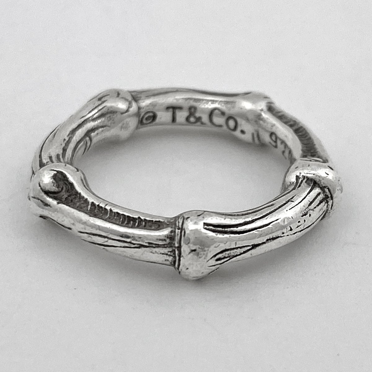 高い信頼 厚い信頼 TIFFANY&Co. ティファニー 7666円 バンブー 1996 指輪 リング シルバー