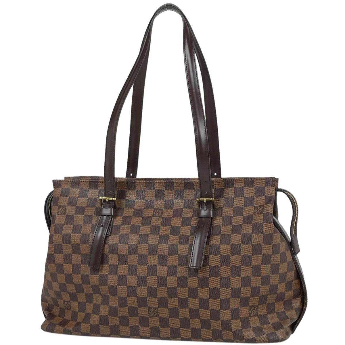 ルイ・ヴィトン Louis Vuitton チェルシー トートバッグ 肩掛け トートバッグ ダミエ ブラウン N51119 レディース 【中古】