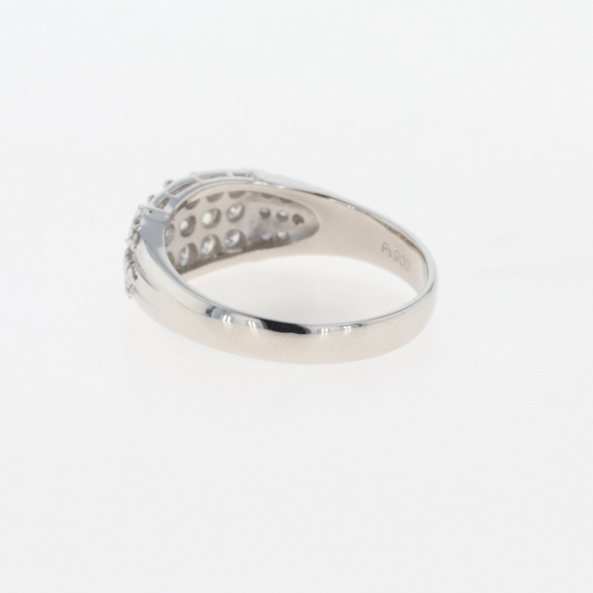 メレダイヤ デザインリング プラチナ 指輪 リング 22号 Pt900 ダイヤモンド メンズ 【中古】_バイセル 14157_4