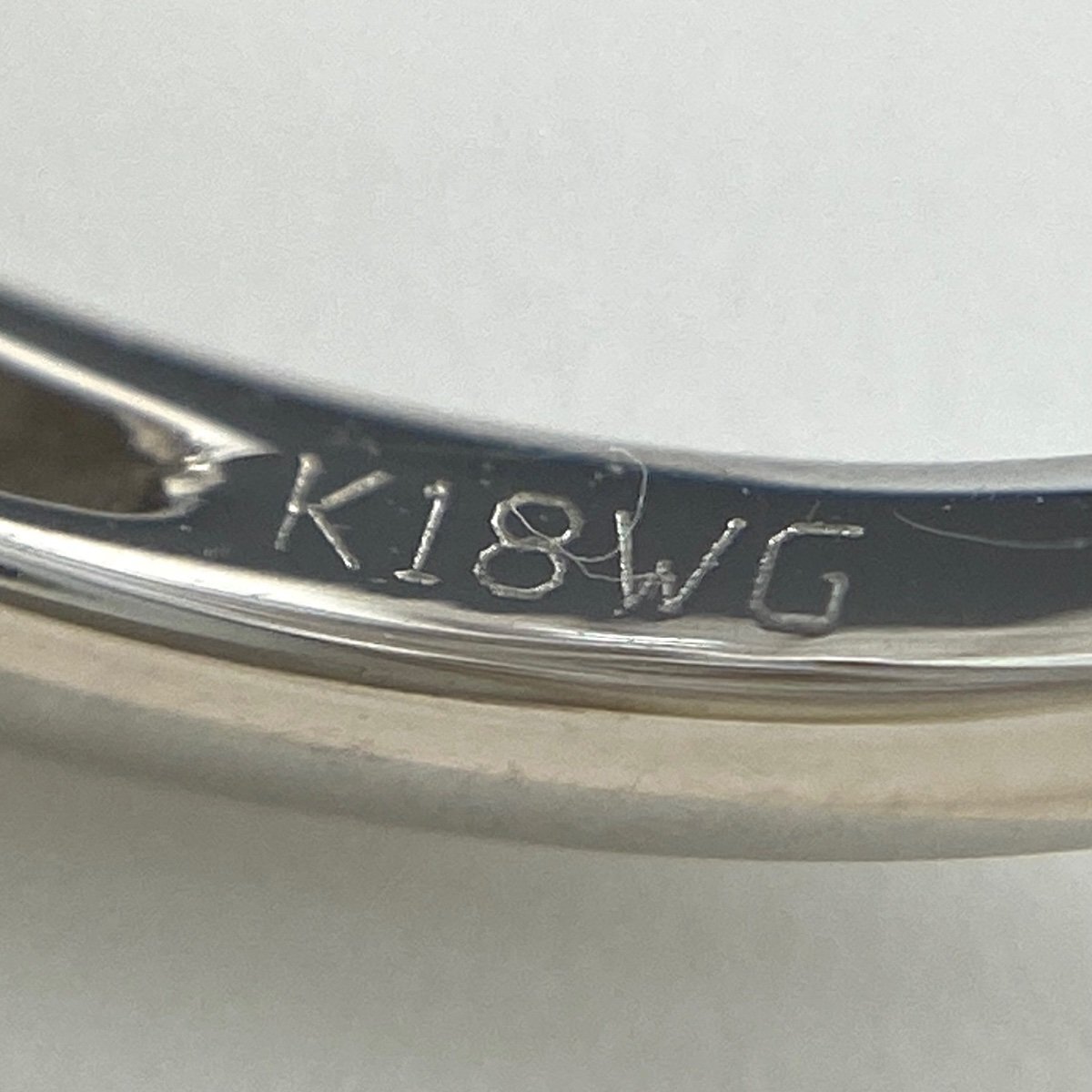 メレダイヤ デザインリング WG ホワイトゴールド 指輪 リング 13.5号 K18 WG ダイヤモンド レディース 【中古】_バイセル 14157_3