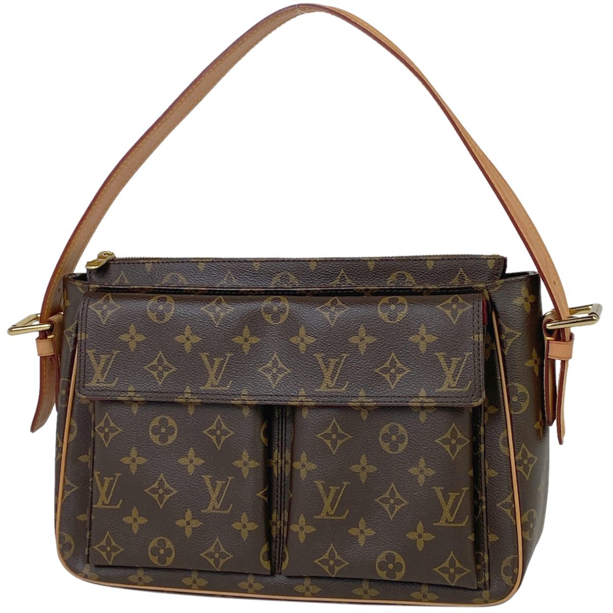 ルイ・ヴィトン Louis Vuitton ヴィバ シテ GM ワンショルダー 肩掛け ショルダーバッグ モノグラム ブラウン M51163 レディース 【中古】