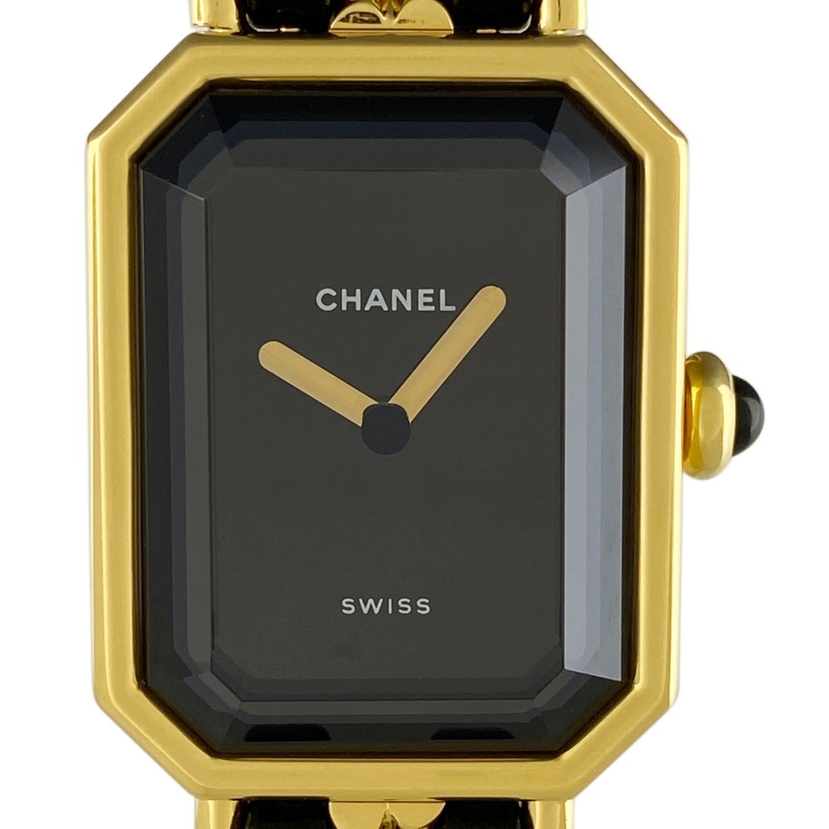 シャネル CHANEL プルミエール Mサイズ H0001 腕時計 SS レザー クォーツ ブラック レディース 【中古】_バイセル 14150_1