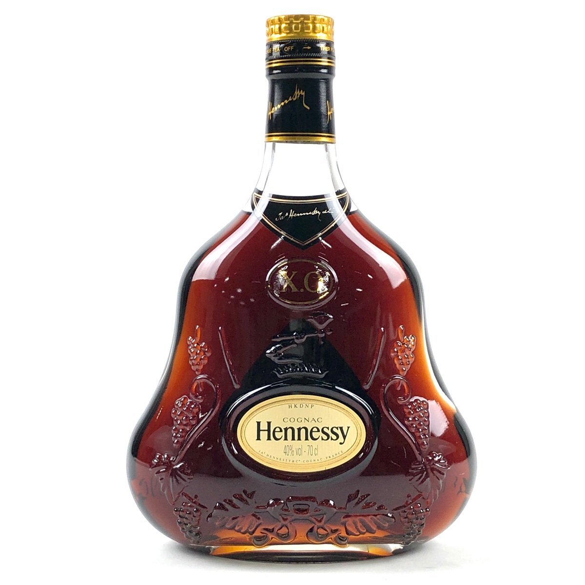 ヘネシー Hennessy XO 金キャップ クリアボトル 700ml ブランデー コニャック 【古酒】_バイセル 14693_1