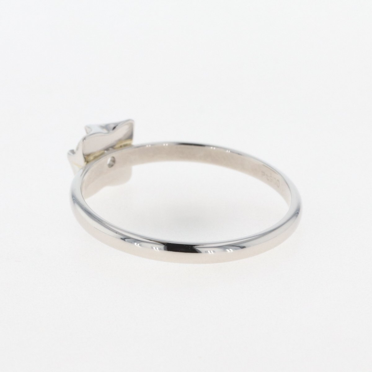 メレダイヤ デザインリング プラチナ 指輪 リング 18.5号 Pt900 ダイヤモンド メンズ 【中古】_バイセル 14157_4