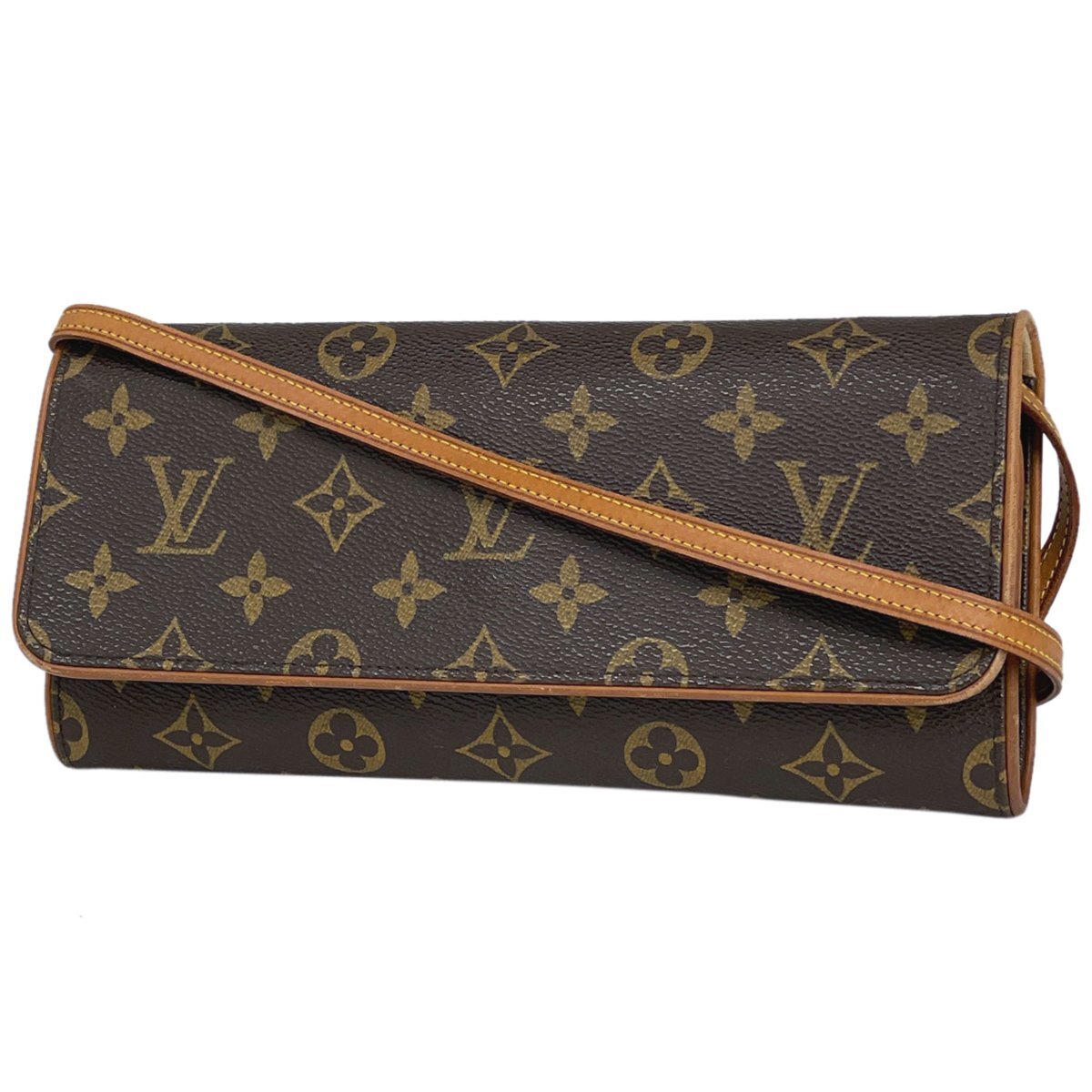 ルイ・ヴィトン Louis Vuitton ポシェットツイン GM 2WAY ショルダーバッグ モノグラム ブラウン M51852 レディース 【中古】