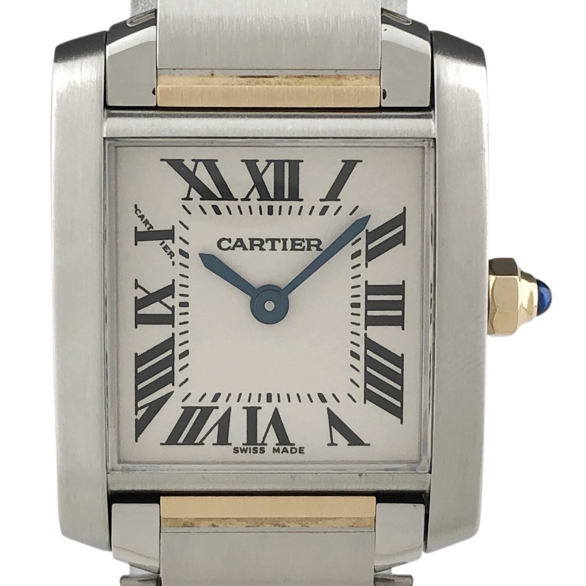 カルティエ CARTIER タンクフランセーズ SM W51007Q4 腕時計 SS YG クォーツ アイボリー レディース 【中古】_バイセル 14150_1