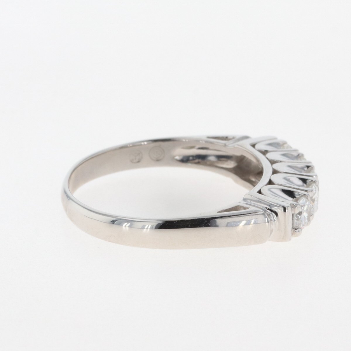 メレダイヤ デザインリング プラチナ 指輪 リング 15号 Pt900 ダイヤモンド レディース 【中古】_バイセル 14157_7