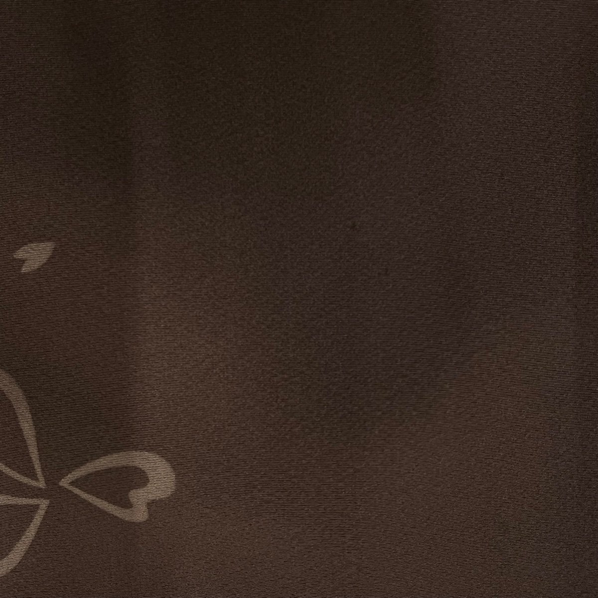 小紋 身丈163cm 裄丈63.5cm S 袷 桜の花びら ぼかし 茶紫 正絹 名品 【中古】_バイセル 14091_5