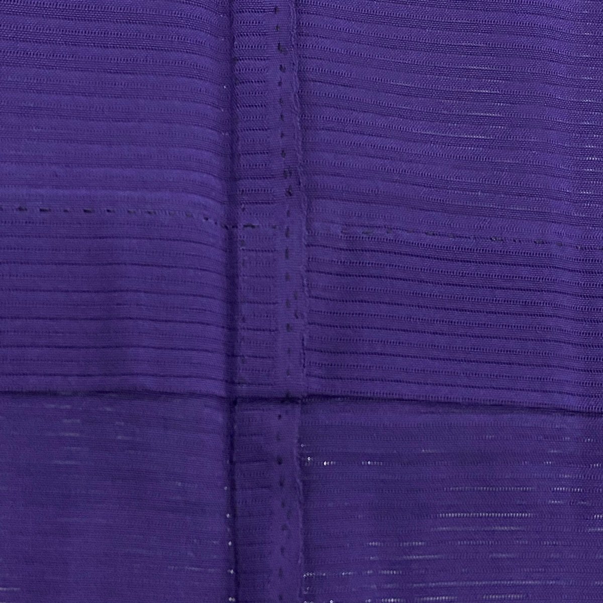 色無地 身丈152.5cm 裄丈61.5cm S 薄物 絽 紫 正絹 優品 一つ紋 【中古】_バイセル 14090_6
