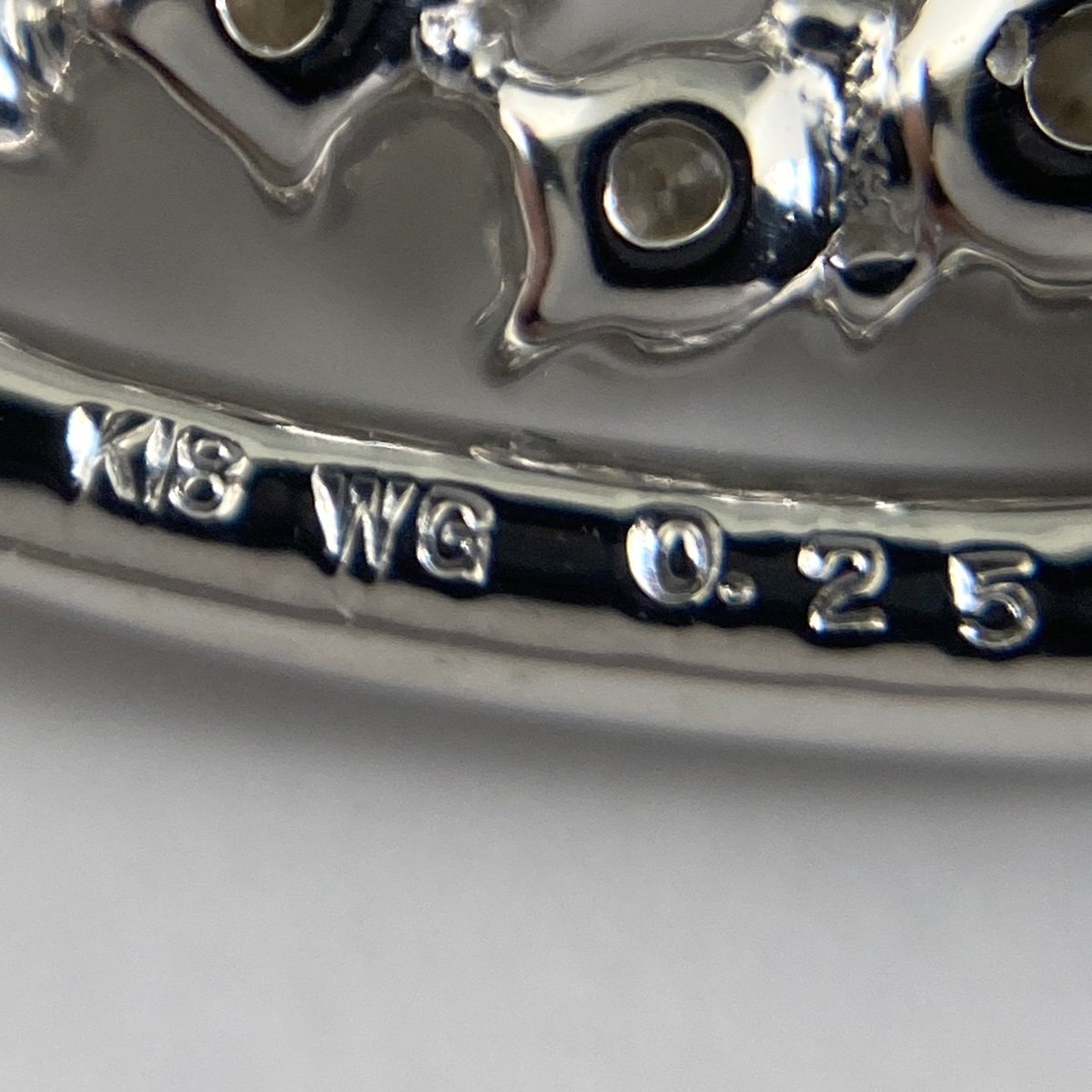 メレダイヤ デザインネックレス WG ホワイトゴールド ペンダント ネックレス K18 WG ダイヤモンド レディース 【中古】の画像5