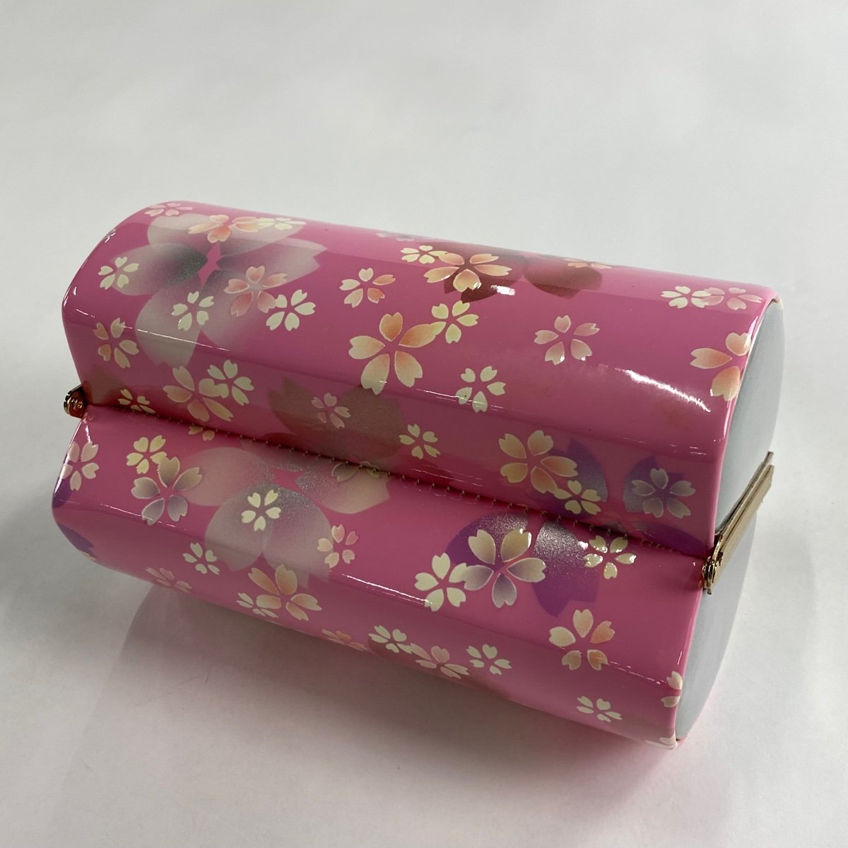 和装バッグ 優品 フォーマル 桜 銀彩 ピンク エナメル 和装小物 【中古】_バイセル 14130_4