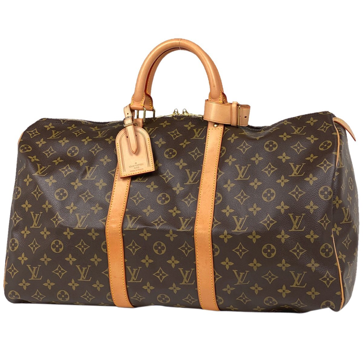 【在庫一掃】 ルイ・ヴィトン Louis Vuitton キーポル 50 ハンドバッグ 旅行 ボストンバッグ モノグラム ブラウン M41426 【中古】_バイセル 14176_1