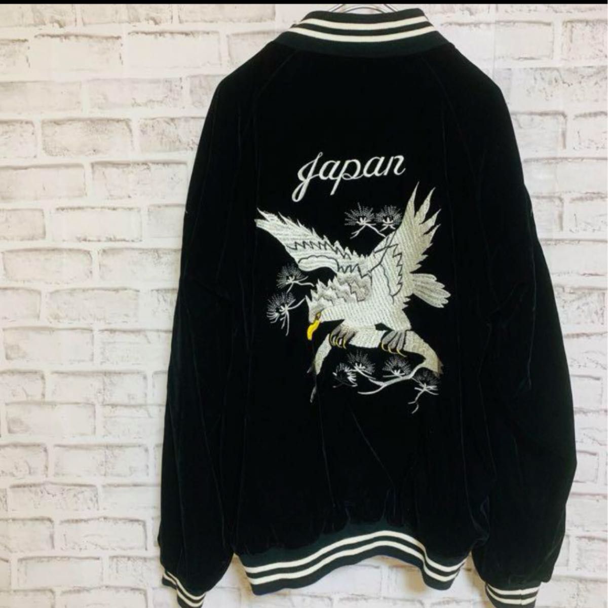 スカジャン トラ 龍 ドラゴン リバーシブル ベロア 鷹 鷲 刺繍 スカジャン トラ 龍 ドラゴン リバーシブル ベロア 鷹 鷲 刺繍