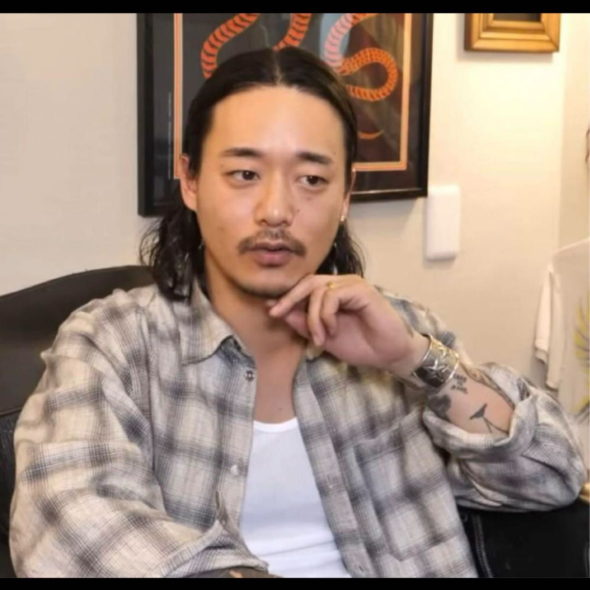 山田蓮 tattoo studio yamada オンブレチェックシャツ - トップス 山田蓮 tattoo studio yamada オンブレチェックシャツ - トップス