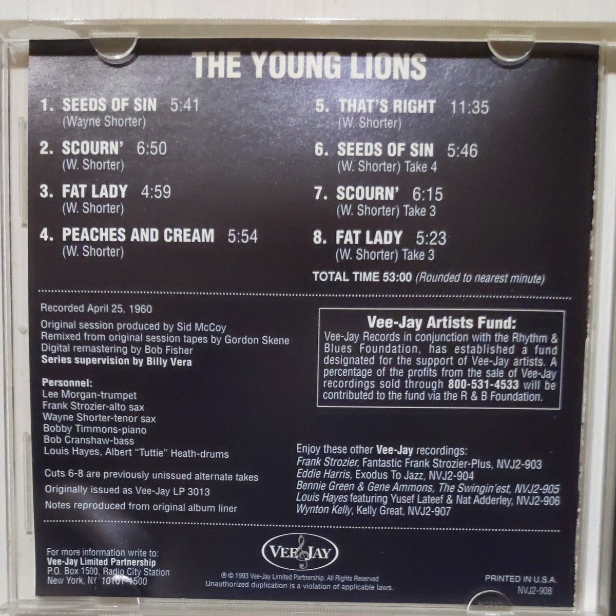 the young lions Lee Morgan Wayne shorter 輸入盤CD