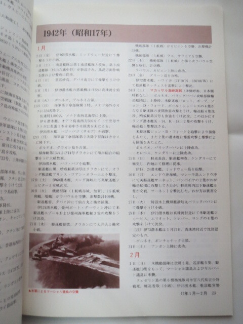 「第二次世界大戦日本海軍作戦年誌」丸 97年新涼9月特別号付録 潮書房の画像2
