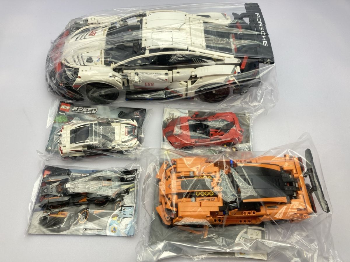 LEGO レゴ テクニック ポルシェ 911 RSR 他 完成品 まとめて ミニフィグあり/ジャンク ※まとめて取引・同梱不可 [50-430]_画像1