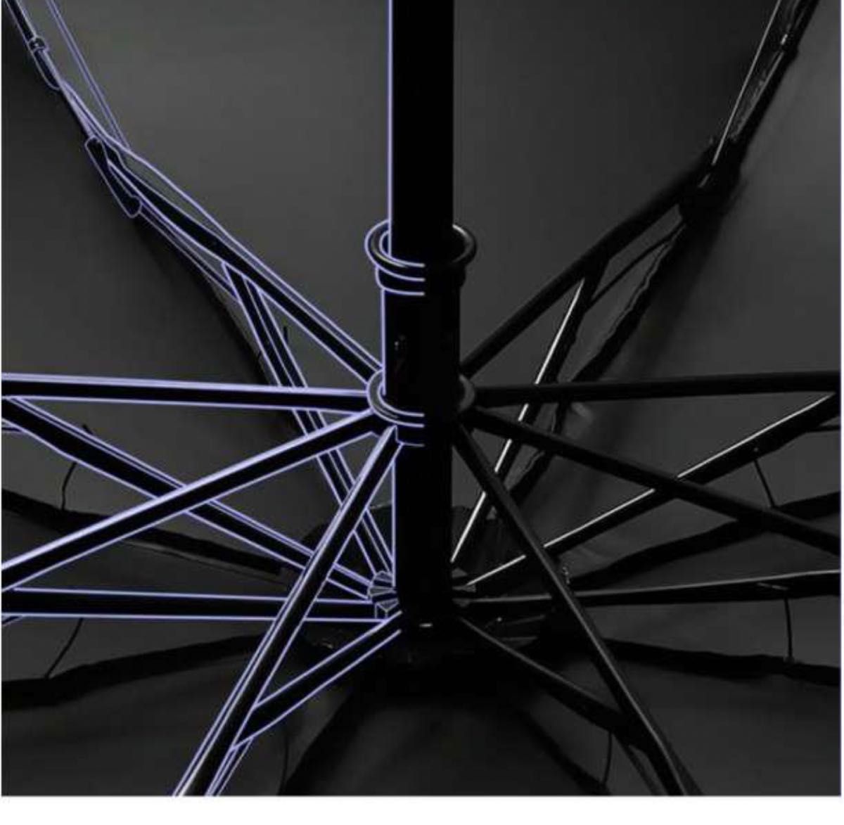 折りたたみ傘 晴雨兼用 UVカット 完全遮光 紫外線 日傘 雨傘 ブラック メンズ 